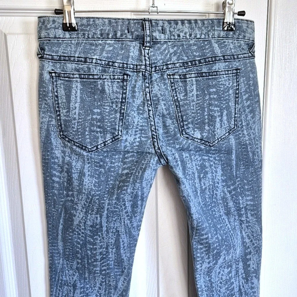 Free People Low Rise Blue Jeans Denim Skinny Pants Zip Ankles Womens 26 - Picture 13 of 16